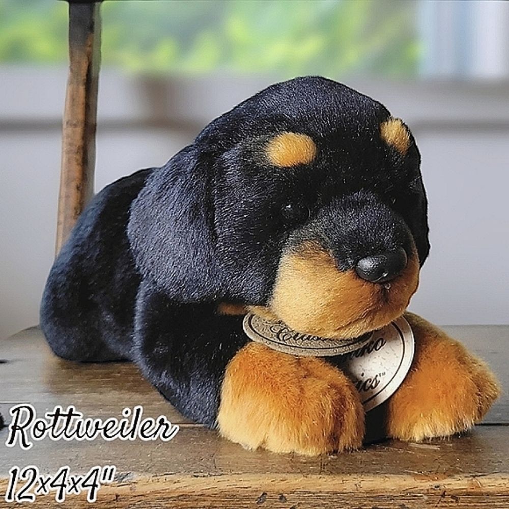 Deadstock 90s Yomiko Classics Rottweiler puppy plush